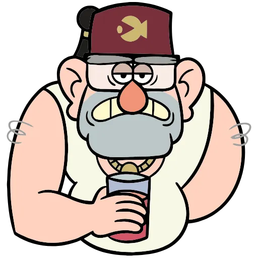 ☕️ Эмодзи «Дядя Стэн из Гравити Фолз» для Telegram