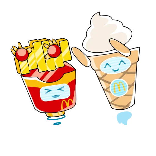 💃 Стикер «МакДрузья» для Telegram