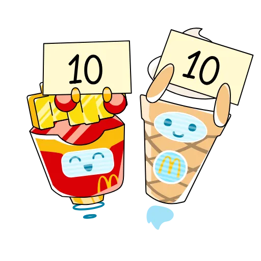 🔟 Стикер «МакДрузья» для Telegram