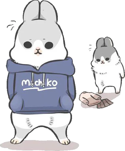 😕 Стикер «Machiko Rabbit» для Telegram