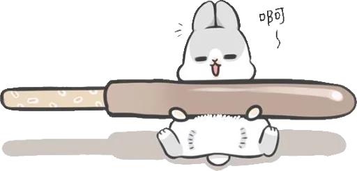 😆 Стикер «Machiko Rabbit» для Telegram