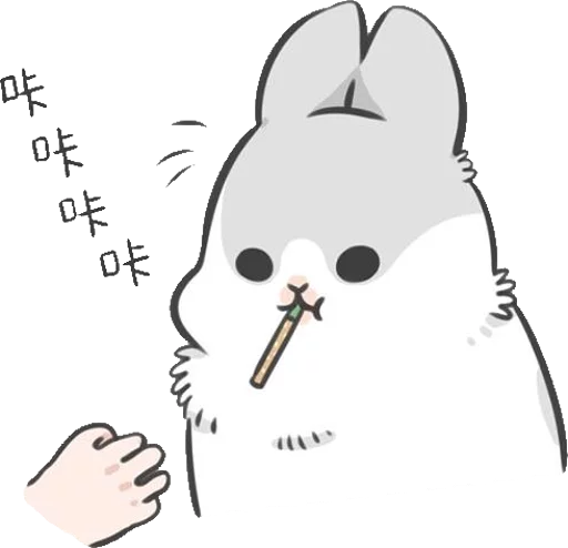 🤒 Стикер «Machiko Rabbit» для Telegram