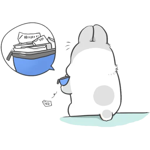 😞 Стикер «Machiko Rabbit» для Telegram
