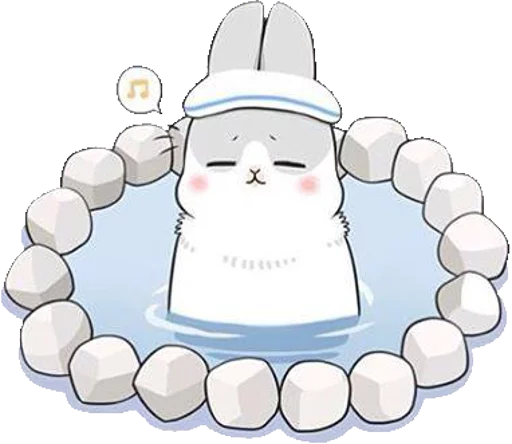 😌 Стикер «Machiko Rabbit» для Telegram