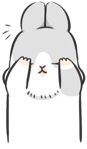😵 Стикер «Machiko Rabbit» для Telegram