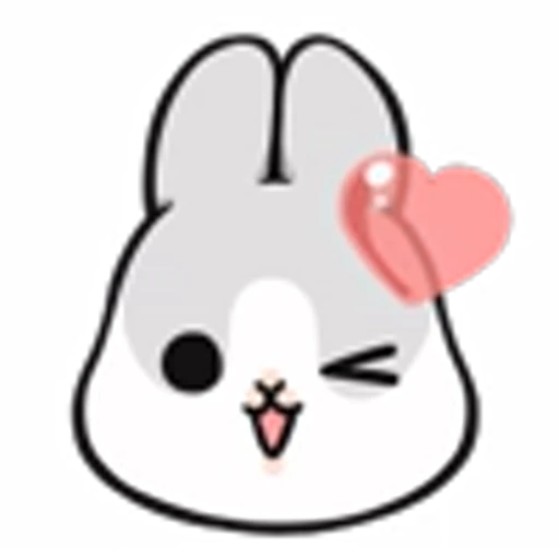 😉 Эмодзи «Machiko Rabbit Emoji» для Telegram
