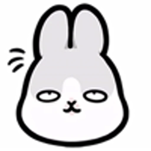 😬 Эмодзи «Machiko Rabbit Emoji» для Telegram