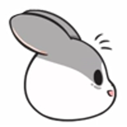 😶 Эмодзи «Machiko Rabbit Emoji» для Telegram