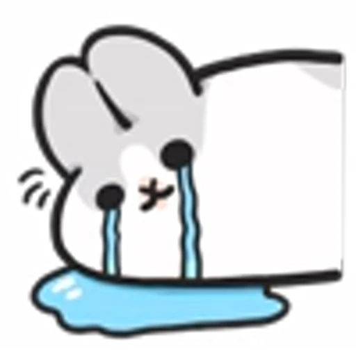 😭 Эмодзи «Machiko Rabbit Emoji» для Telegram