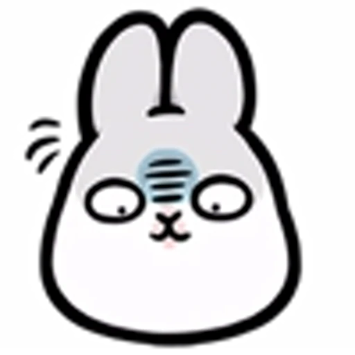 😶 Эмодзи «Machiko Rabbit Emoji» для Telegram