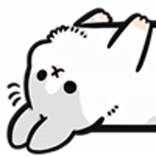 😵 Эмодзи «Machiko Rabbit Emoji» для Telegram