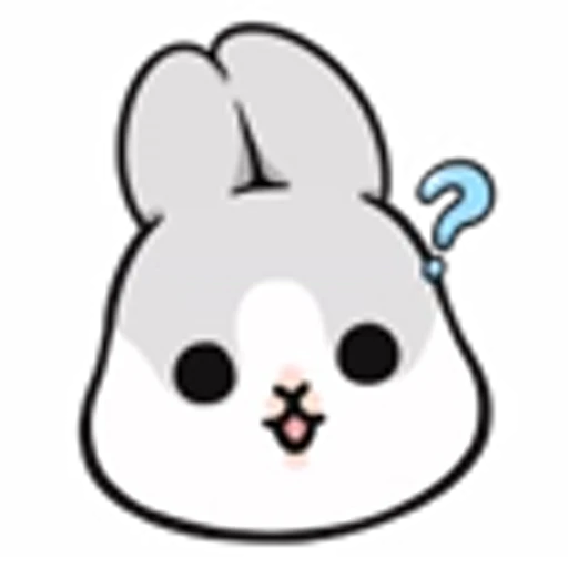 ❔ Эмодзи «Machiko Rabbit Emoji» для Telegram