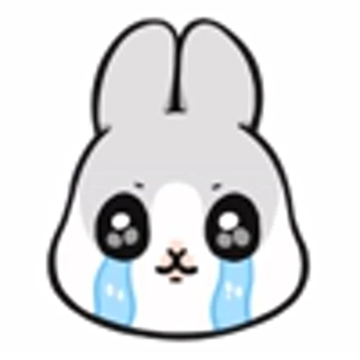 😭 Эмодзи «Machiko Rabbit Emoji» для Telegram