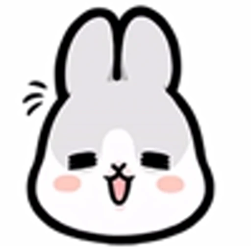😇 Эмодзи «Machiko Rabbit Emoji» для Telegram