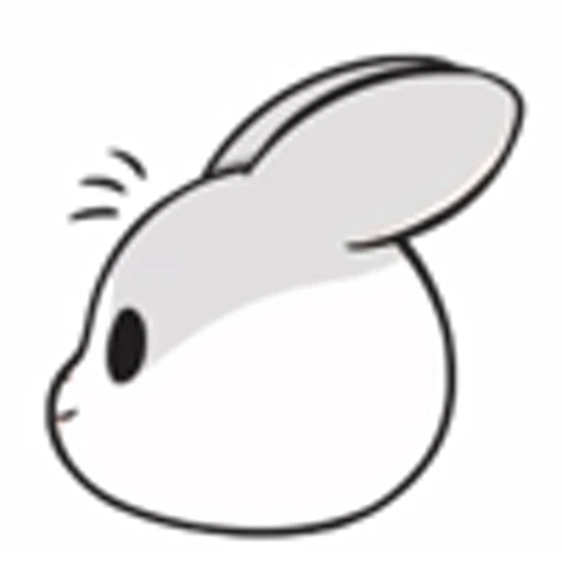 😶 Эмодзи «Machiko Rabbit Emoji» для Telegram