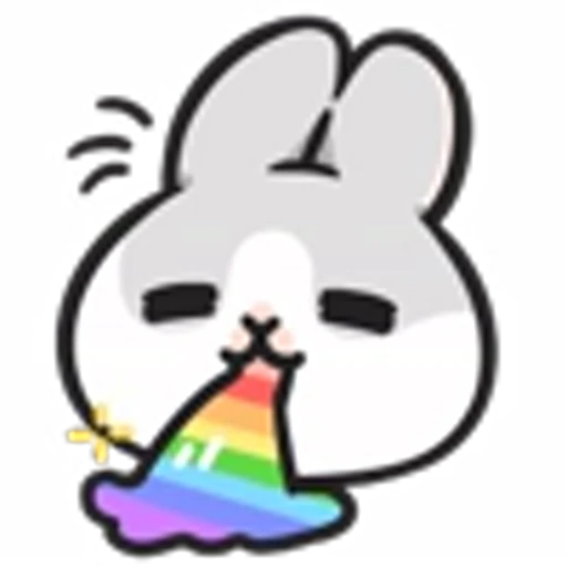 🌈 Эмодзи «Machiko Rabbit Emoji» для Telegram