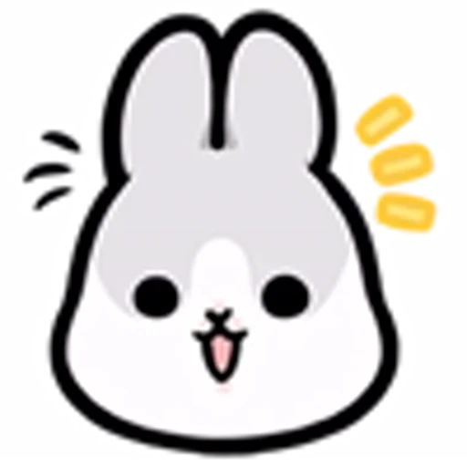 🙂 Эмодзи «Machiko Rabbit Emoji» для Telegram