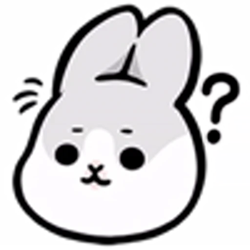 🤔 Эмодзи «Machiko Rabbit Emoji» для Telegram