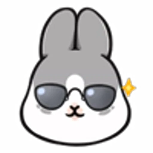 😎 Эмодзи «Machiko Rabbit Emoji» для Telegram