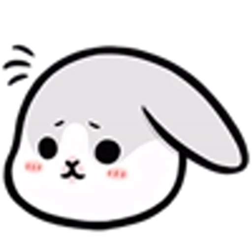 😊 Эмодзи «Machiko Rabbit Emoji» для Telegram