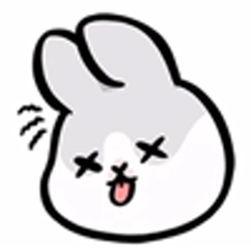 😵 Эмодзи «Machiko Rabbit Emoji» для Telegram