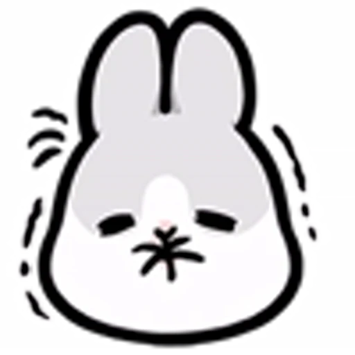 🤐 Эмодзи «Machiko Rabbit Emoji» для Telegram