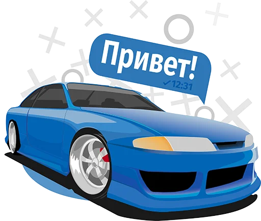 Стикерпак JDM для Telegram