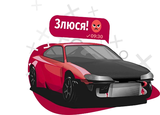😡 Стикер «JDM» для Telegram