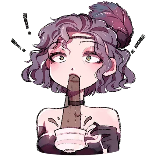 😱 Стикер «Мадам Ринэль Без Текста» для Telegram