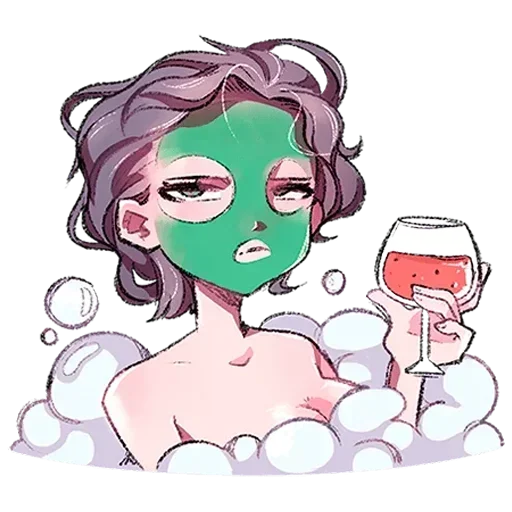 🍷 Стикер «Мадам Ринэль Без Текста» для Telegram