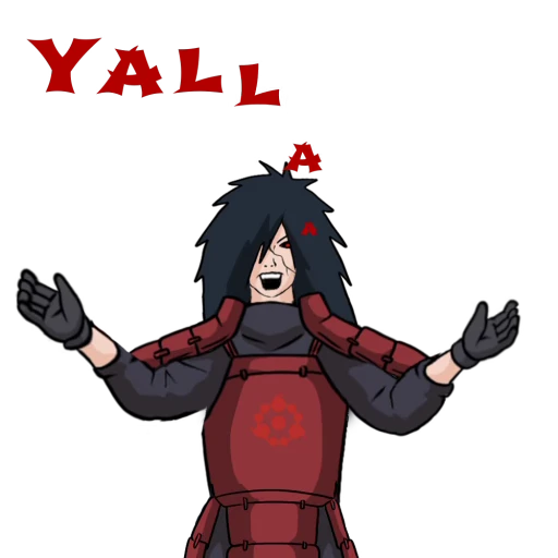🤝 Стикер «Madara Uchiha Мадара Учиха» для Telegram