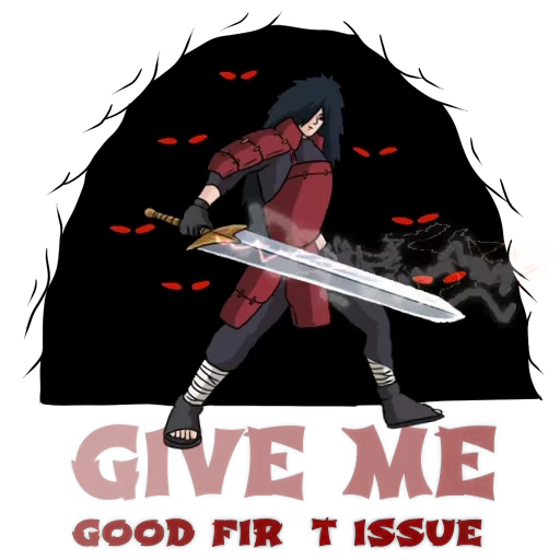 🤝 Стикер «Madara Uchiha Мадара Учиха» для Telegram