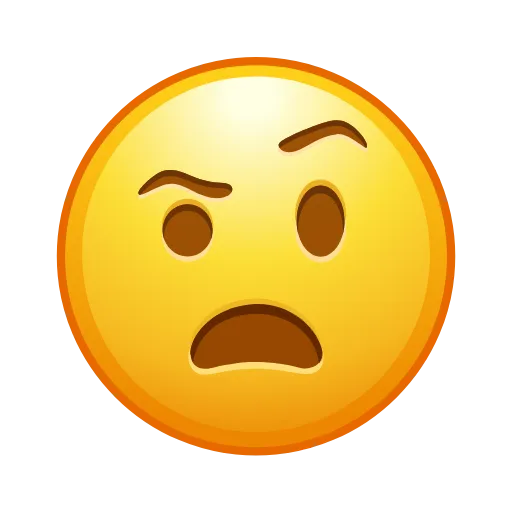 😧 Стикер «Mad Emoji» для Telegram