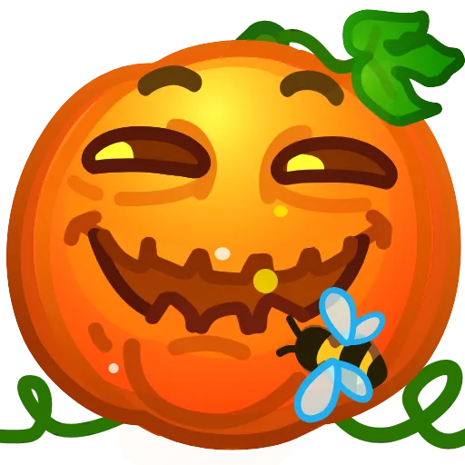 🙂 Эмодзи «Mad Pumpkin» для Telegram