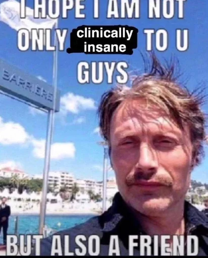 😔 Стикер «beloved mads» для Telegram