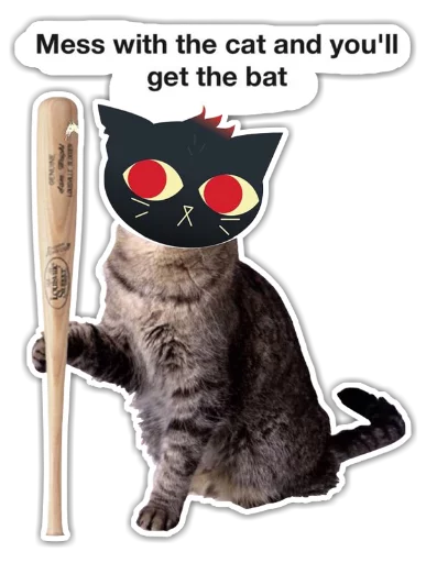 😼 Стикер «Mae Borowski NITW» для Telegram