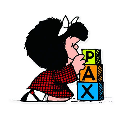 ☮️ Стикер «Mafalda Pack» для Telegram