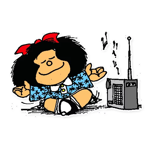 📻 Стикер «Mafalda Pack» для Telegram