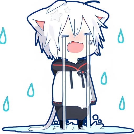 😭 Стикер «Мафу котик» для Telegram
