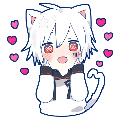 ❤️ Стикер «Мафу котик» для Telegram