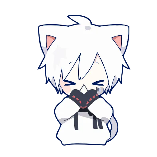 🙏 Стикер «Mafumafu cat» для Telegram