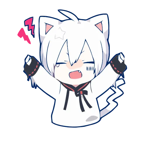 😡 Стикер «Mafumafu cat» для Telegram