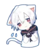 Стикер 13 Mafumafu cat emoji
