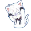 Стикер 9 Mafumafu cat emoji