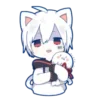 Стикер 21 Mafumafu cat emoji