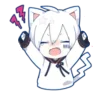 Стикер 30 Mafumafu cat emoji