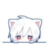 Стикер 17 Mafumafu cat emoji