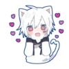 Стикер 24 Mafumafu cat emoji