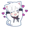 Стикер 4 Mafumafu cat emoji