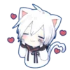 Стикер 27 Mafumafu cat emoji